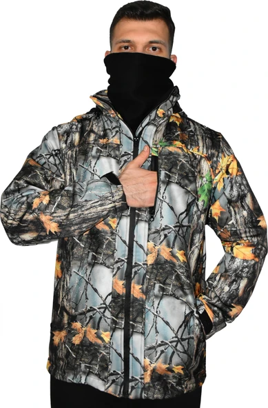 SOFT SHELL MONT AVCI SAZ ORMAN DESEN ÇİFT KAT POLARLI - 3