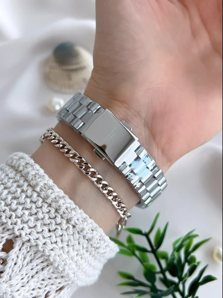 Lee Cooper Çelik Kordonlu 3 Atm Suya Dayanıklı Kadın Kol Saati VS.BLKT.0643 - Resim 3