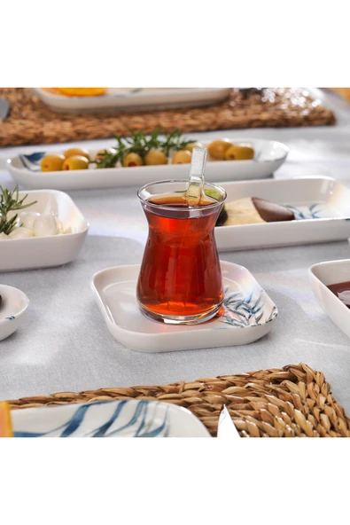 Schafer Luca Kahvaltı Takımı 32 Parça-Mavi - Resim 4