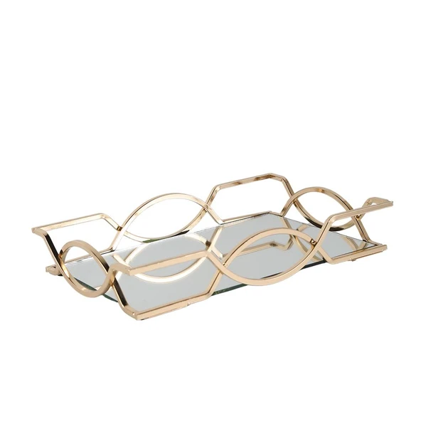 Kobos Cam Tepsi Altın KB10002AL ürün görseli 1