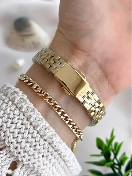 Lee Cooper Çelik Kordonlu 3 Atm Suya Dayanıklı Kadın Kol Saati VS.BLKT.0647 - Resim 3