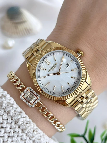 Lee Cooper Çelik Kordonlu 3 Atm Suya Dayanıklı Kadın Kol Saati VS.BLKT.0638 ürün görseli