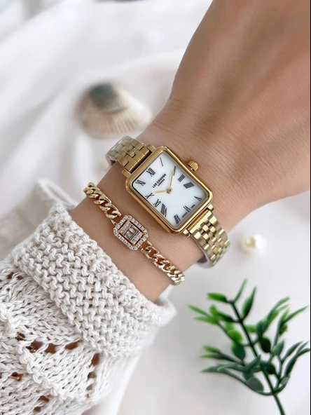 Lee Cooper Çelik Kordonlu 3 Atm Suya Dayanıklı Kadın Kol Saati VS.BLKT.0648 - Resim 2