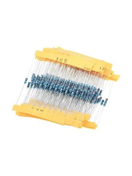 DİRENÇ SET 10R-1MR 1/4 W 300 ADET 30 ÇEŞİT  %1 METAL FILM ŞEFFAF ÇANTADA ürün görseli