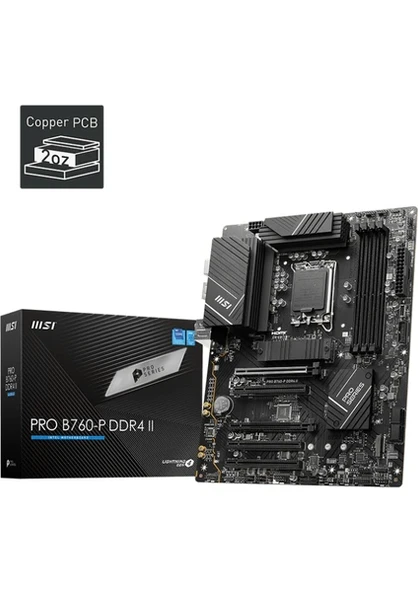 MSI Pro B760-P II Intel LGA1700 DDR4 ATX Anakart ürün görseli