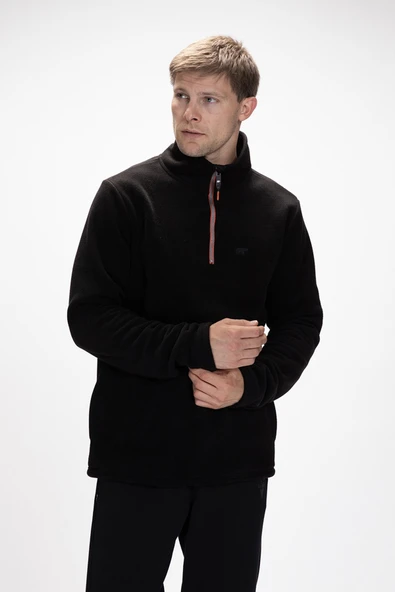 Bad Bear Sky Siyah Yarım Fermuarlı Erkek Polar ürün görseli