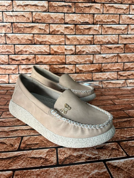 ORTOPEDİK TABAN HAFİF KADIN BABET KELEBEK DETAYLI - Resim 3