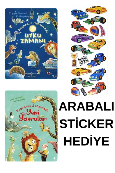 ARABALI STİCKER HEDİYELİ - OKUL ÖNCESİ RESİMLİ KİTAPLAR MASAL - UYKU ZAMANI - YENİ YAVRULAR ürün görseli