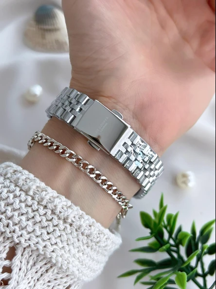 Lee Cooper Çelik Kordonlu 3 Atm Suya Dayanıklı Kadın Kol Saati VS.BLKT.0642 - Resim 3