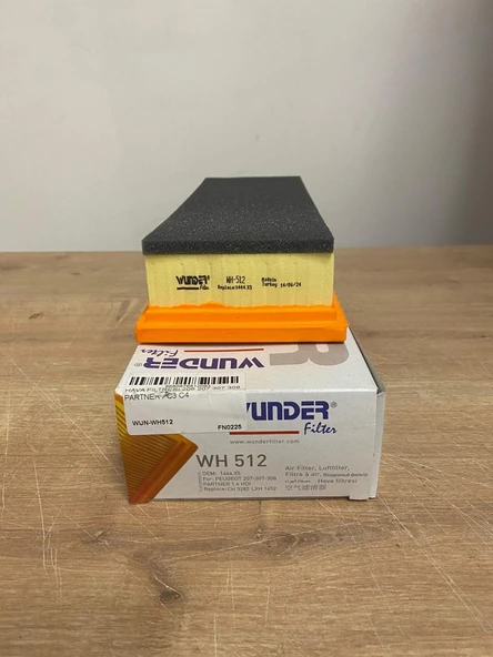 Wunder WH512 Hava Filtresi 206 207 307 308 Partner C3 C4 Berlıngo 1.6 Hdı 1444.TJ