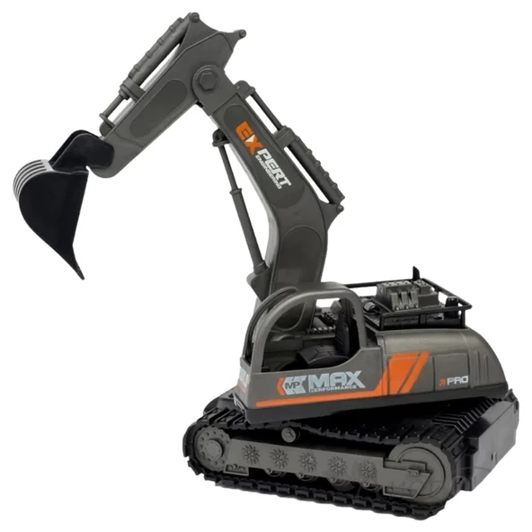 İş Makinaları Serisi - Şarjlı Uzaktan Kumandalı Excavator - Sarı - Resim 2