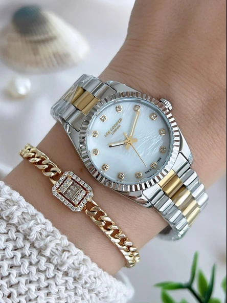 Lee Cooper Çelik Kordonlu 3 Atm Suya Dayanıklı Kadın Kol Saati VS.BLKT.0644 ürün görseli