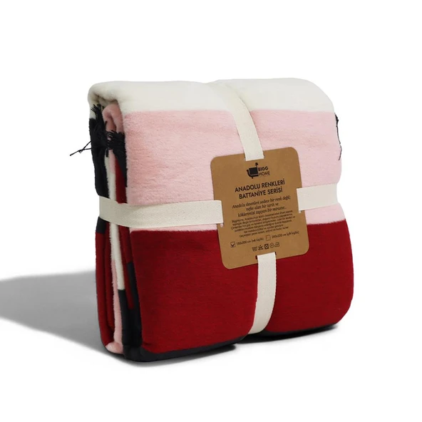 Bigghome Ritim Tek Kişilik Battaniye 150 x 200 cm - Resim 2