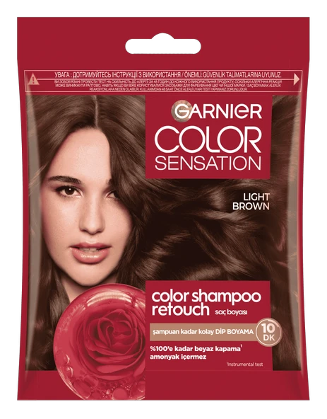 Garnier Color Shampoo Retouch Şampuan Kolaylığında Dip Boyası, Açık Kahve 5.0 ürün görseli 1