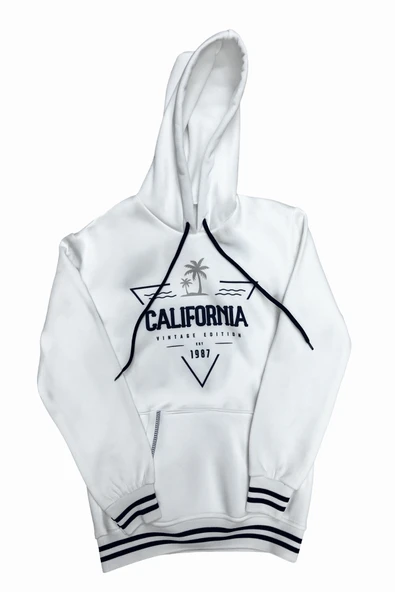 Erkek Çocuk 3 İplik Kapüşonlu Kanguru Cepli Ribana Detaylı Sweatshirt 12330 ürün görseli