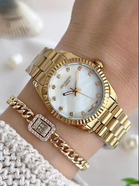 Lee Cooper Çelik Kordonlu 3 Atm Suya Dayanıklı Kadın Kol Saati VS.BLKT.0645 ürün görseli