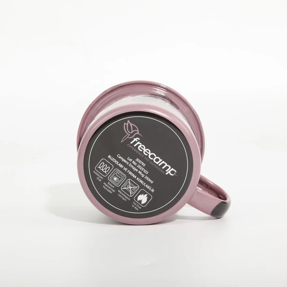 FreeCamp Campers Emaye Mug 350ml-LİLA - Resim 4