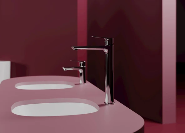 Creavit BT.SO6500 Solo Uzun Lavabo Armatürü Krom - Resim 2