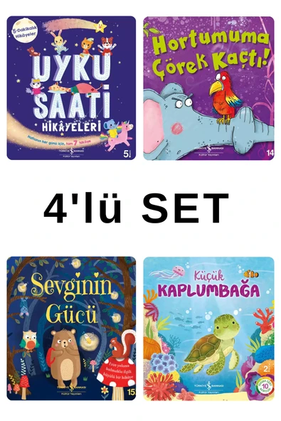 UYKU SAATİ - ÇÖREK KAÇTI - SEVGİNİN GÜCÜ - KÜÇÜK KAPLUMBAĞA / TÜRKİYE İŞ BANKASI KÜLTÜR YAYINLARI - Resim 2