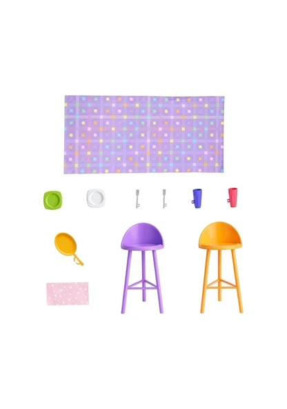 Barbie 'nin Yeni Portatif Evi 2024 HRJ77 Lisanslı Ürün - Resim 5