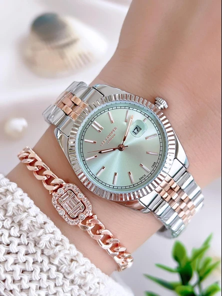 Lee Cooper Çelik Kordonlu 3 Atm Suya Dayanıklı Kadın Kol Saati VS.BLKT.0640 ürün görseli