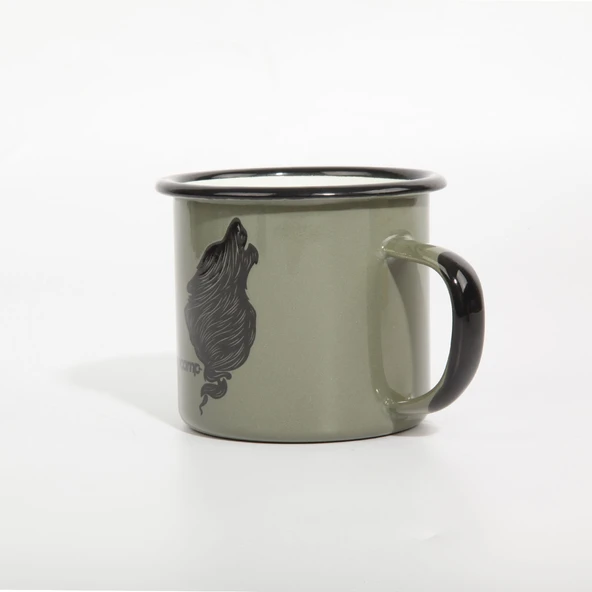 FreeCamp Campers Emaye Mug 350ml-YEŞİL - Resim 2