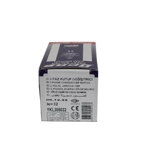Opaş 3x32A 1-0-2 Kutup Değiştirici Kilitli Pako Şalter - YKL305032 - Resim 4