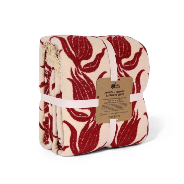 Bigghome Lalezar  Çift Kişilik Battaniye 200 x 220 cm - 2