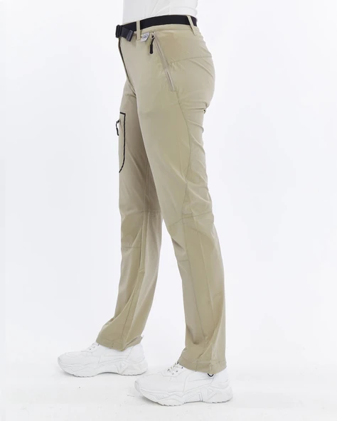 Mapamyumco Quick Dry Kadın Trekking Pantolon-BEJ - Resim 7