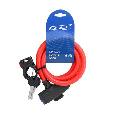 DT 12X1200 Anahtarlı Bisiklet Kilidi Farklı Renklerde KLT-151 KLT-152 KLT-153 KLT-154 KLT-155 ürün görseli