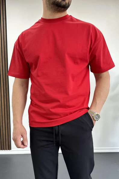 Erkek %100 Pamuk Nefes Alan Basic T-shirt 5 Adet Edw5LT - Resim 4