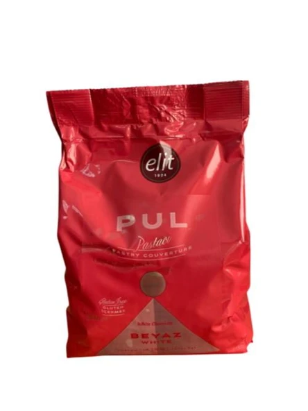 ELİT PASTACI BEYAZ PUL ÇİKOLATA 1 KG (GLUTENSİZ) ürün görseli