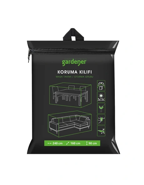 Gardener Masa Takımı Koruma Örtüsü GRDC302 / Kılıfı PE (240 cm x 160 cm x 90 cm) ürün görseli