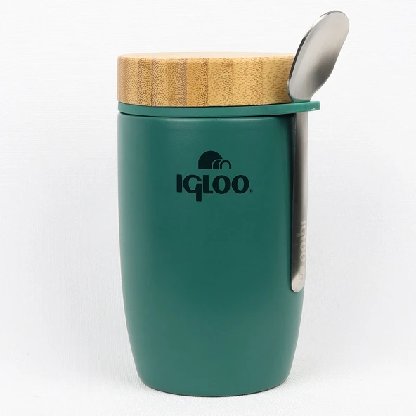 Igloo Bamboo Yemek Termosu 500ml-YEŞİL - Resim 4