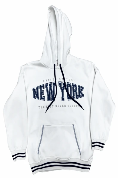 Kız Çocuk 3 İplik Kapüşonlu Kanguru Cepli Sweatshirt 12335 ürün görseli 1