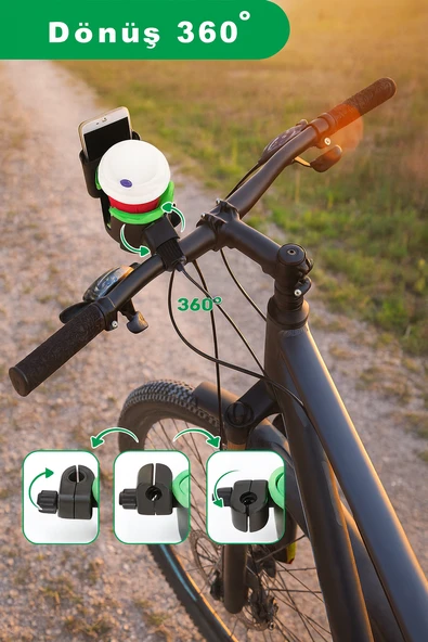 2’si 1 Arada Telefon ve Şişe Tutucu Bisiklet, Bebek Arabası, Scooter ve Tekerlekli Sandalyeler İçin - 3