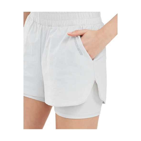 Performance Coll. W 4 Inch 2 In 1 Short Kadın Gri Şort S241144-035 - Resim 9