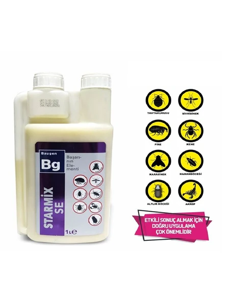 BG STARMİX SE 1 LT Kene, Tahtakurusu, Pire, Karasinek, Hamamböceği, Akrep Haşere Öldürücü ürün görseli