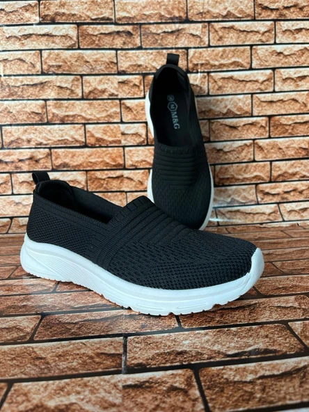 TRİKO ORTOPEDİK TABAN HAFİF KADIN BABET SİYAH - Resim 3