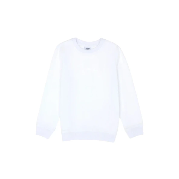 Çocuk Siyah Basic Bisiklet Yaka Sweatshirt 50269417 - Resim 5