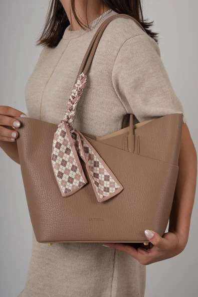 Kriste Bell Kadın Çanta Vizon 26763 - Resim 5