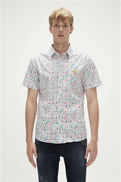 Bad Bear Anchor Shırt Şeker Beyazı 23.01.30.001-C108 - Resim 2