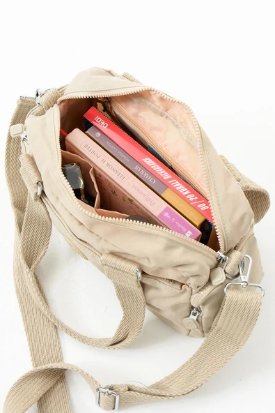 Bolsas Çapraz Askılı Kadın Çanta Bej 1070 - Resim 3