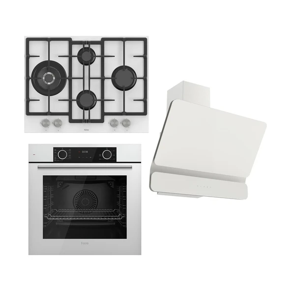 Ferre Fryart Serisi Airfry Pişirme Beyaz Set (ED076 + XE63CB +D081 ) ürün görseli 1