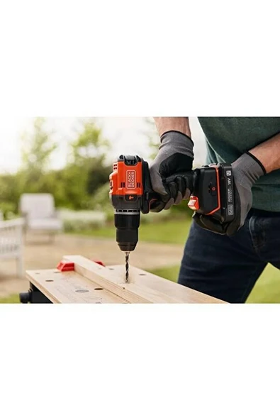 BLACK&DECKER 18V 2,0 AH KÖMÜRSÜZ DARBELİ MATKAP - Resim 5
