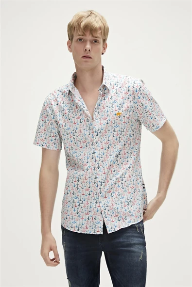 Bad Bear Anchor Shırt Şeker Beyazı 23.01.30.001-C108 ürün görseli