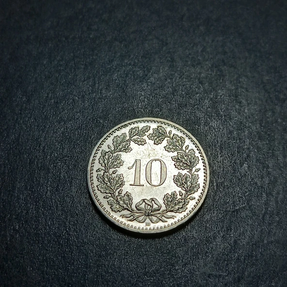 Escoines Koleksiyon 3996368ddae8457cef 2013 İsviçre 10 Rappen ÇİL eski yabancı madeni para - 3