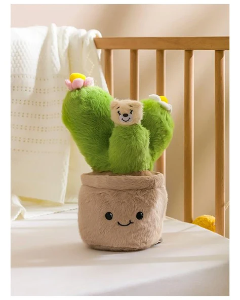 Selay Toys Kaktüs Krem Saksı 30 cm 9889 - 3