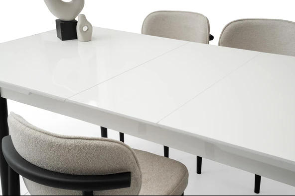 Tekno Polo MDF Açılır Mutfak Masa Sandalye Takımı 90x160 - Resim 6