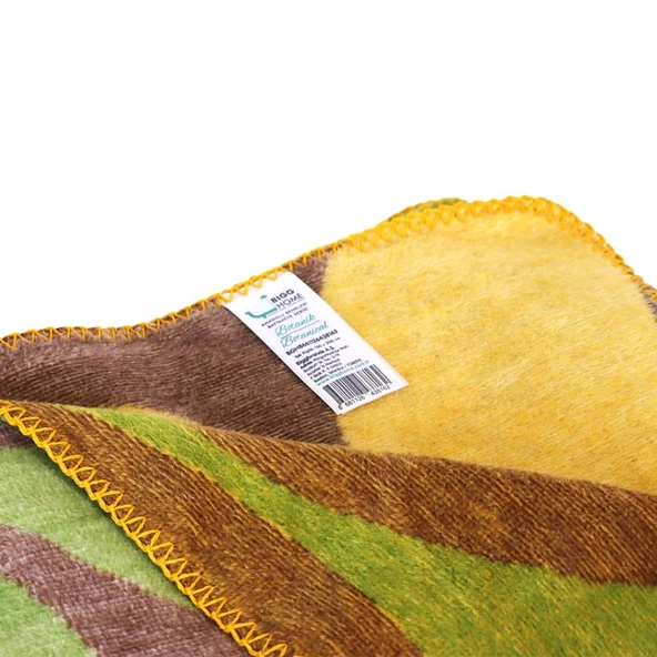 Bigghome Botanik Tek Kişilik Battaniye 150 x 200 cm - Resim 4